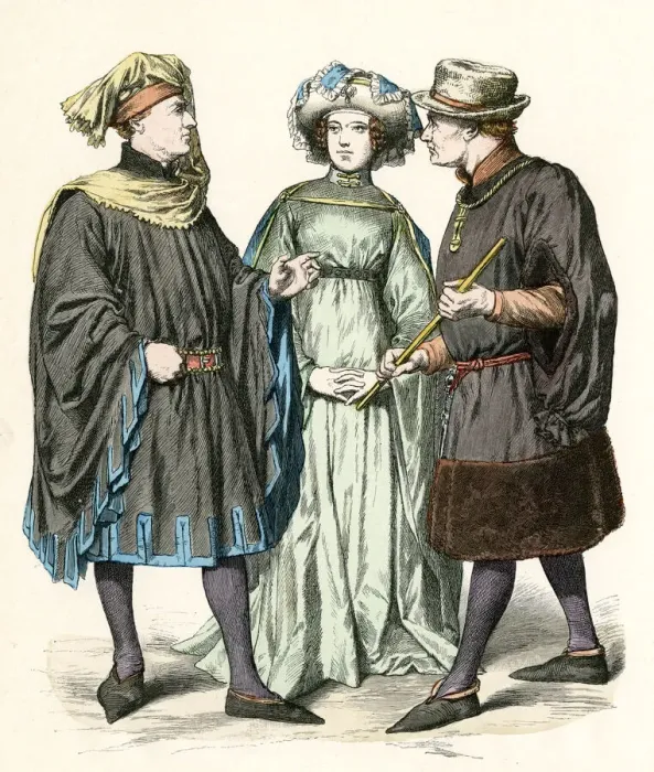 Framed Print : Two Dutch men and a woman Framed Print : Two Dutch men and a woman
