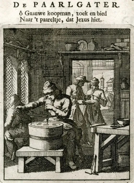 Framed Print : DUTCH PEARL WORKER C17 Framed Print : DUTCH PEARL WORKER C17