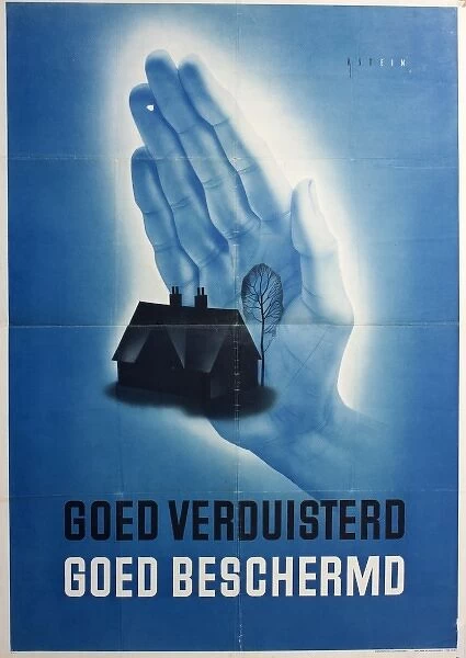 Dutch poster about blackout precautions
