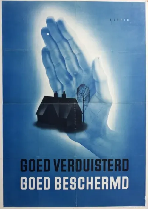 Framed Print : Dutch poster about blackout precautions Framed Print : Dutch poster about blackout precautions