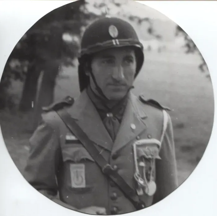 Framed Print : Dutch scout in uniform and helmet, Holland Framed Print : Dutch scout in uniform and helmet, Holland