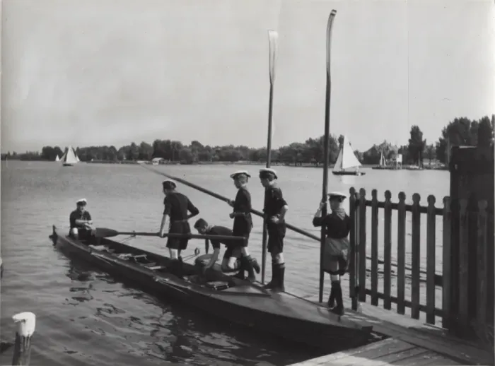 Framed Print : Dutch sea scouts boating, Holland Framed Print : Dutch sea scouts boating, Holland