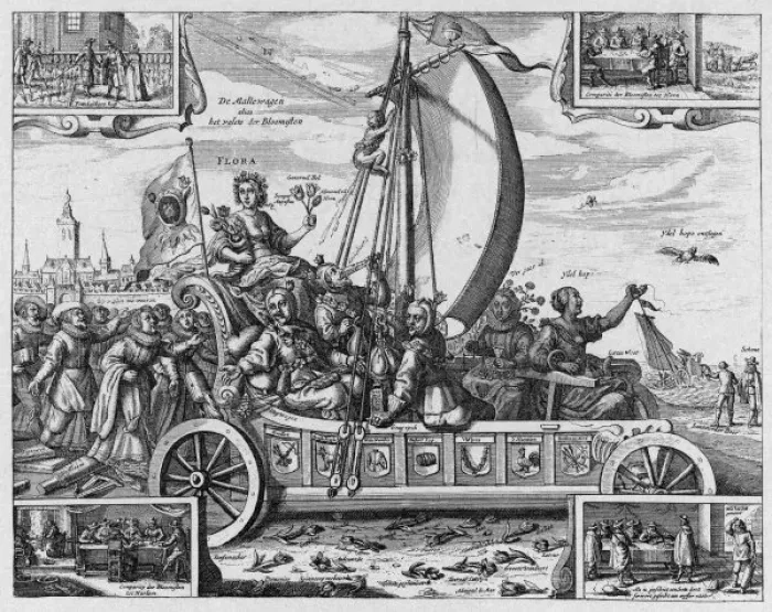 Framed Print : Dutch Tulipomania / 1637 Framed Print : Dutch Tulipomania / 1637