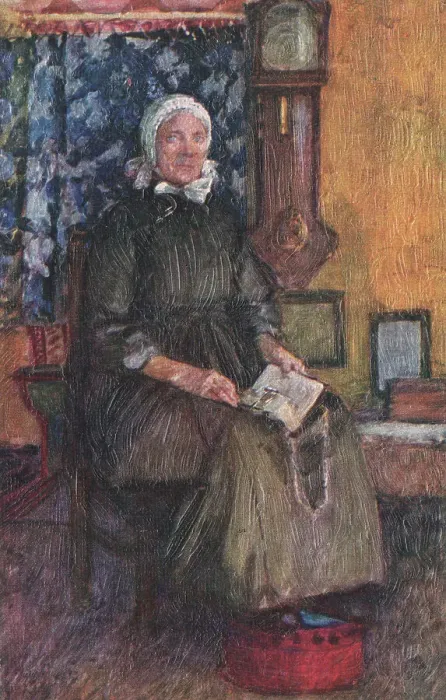 Framed Print : Dutch Woman with Book Framed Print : Dutch Woman with Book