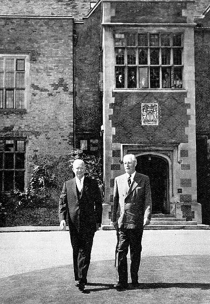 Dwight D. Eisenhower and Harold Macmillan at Chequers, 1959