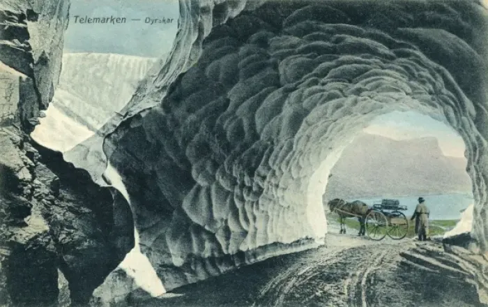 Framed Print : Dyrskar, Telemark, Norway - an Ice Tunnel Framed Print : Dyrskar, Telemark, Norway - an Ice Tunnel