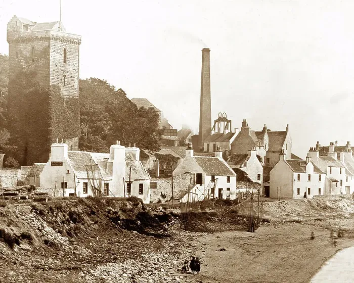 Framed Print : Dysart Scotland Victorian period Framed Print : Dysart Scotland Victorian period