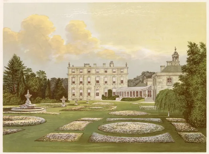 Framed Print : DYTCHLEY HOUSE Date: 1879 Framed Print : DYTCHLEY HOUSE Date: 1879