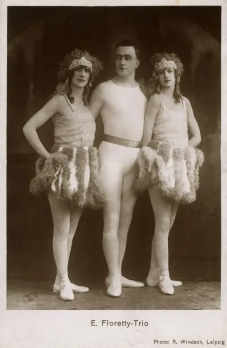 Framed Print : The E Floretty Trio - German Entertainers