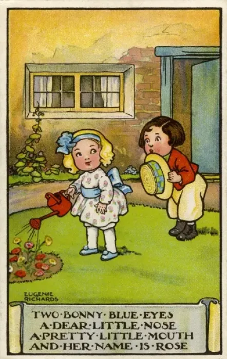 Framed Print : E Richards. Two bonny blue eyes Framed Print : E Richards. Two bonny blue eyes
