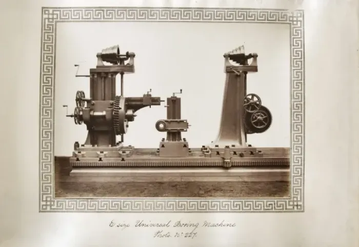 Framed Print : E size universal boring machine Framed Print : E size universal boring machine