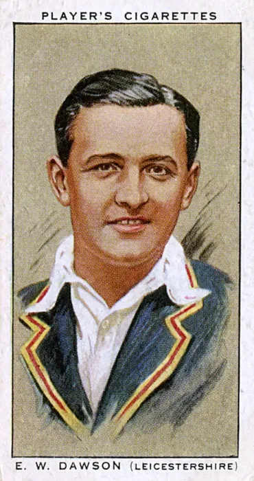 Framed Print : E W Dawson, Leicestershire County cricketer Framed Print : E W Dawson, Leicestershire County cricketer