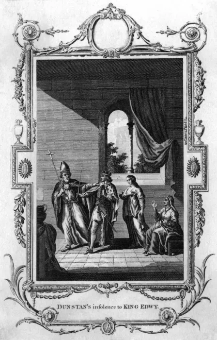 Framed Print : Eadwig rebuked by Dunstan Framed Print : Eadwig rebuked by Dunstan