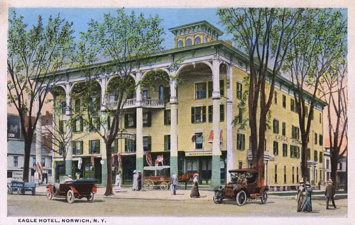 Framed Print : Eagle Hotel, Norwich, New York State, USA Framed Print : Eagle Hotel, Norwich, New York State, USA