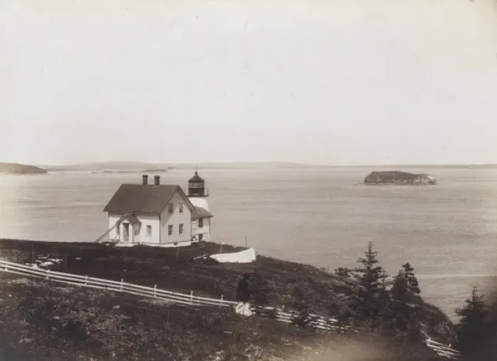 Framed Print : Eagle Island Light, (4th order), Penobscot Bay, Maine Framed Print : Eagle Island Light, (4th order), Penobscot Bay, Maine