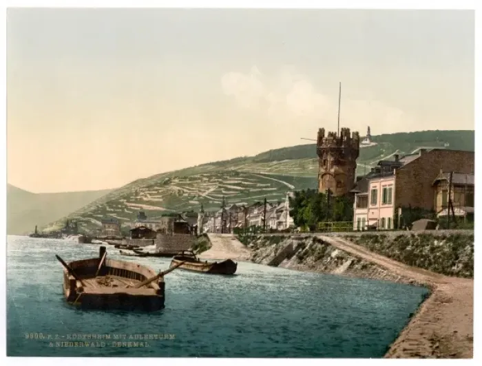 Framed Print : Eagle Tower and Niederwald, Rudesheim, the Rhine, Germany Framed Print : Eagle Tower and Niederwald, Rudesheim, the Rhine, Germany