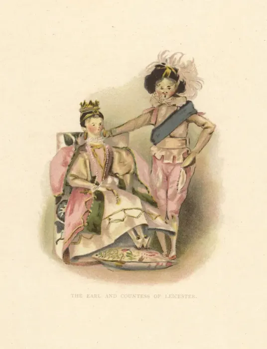 Framed Print : The Earl and Countess of Leicester dressed by Princess Framed Print : The Earl and Countess of Leicester dressed by Princess