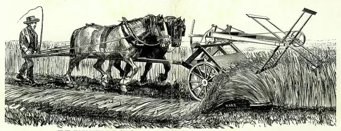 Framed Print : Earliest practical reaper harvester Framed Print : Earliest practical reaper harvester