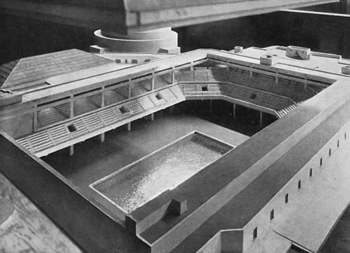 Framed Print : Earls Court takes shape - architects model