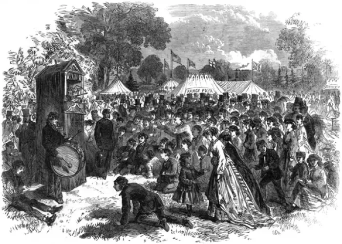 Framed Print : Earlswood Asylum summer festival, 1867 Framed Print : Earlswood Asylum summer festival, 1867