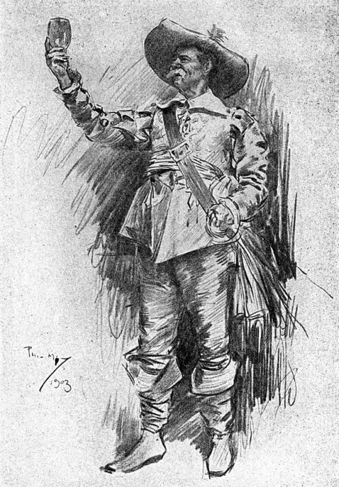 Framed Print : Early 20th century actor in the role of a Cavalier Framed Print : Early 20th century actor in the role of a Cavalier