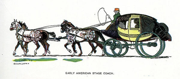 Early American stage coach
