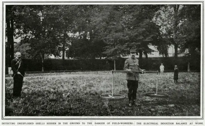 Framed Print : An early bomb disposal method to detect unexploded bombs Framed Print : An early bomb disposal method to detect unexploded bombs