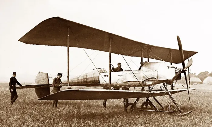 Framed Print : An early British military aeroplane, early 1900s Framed Print : An early British military aeroplane, early 1900s