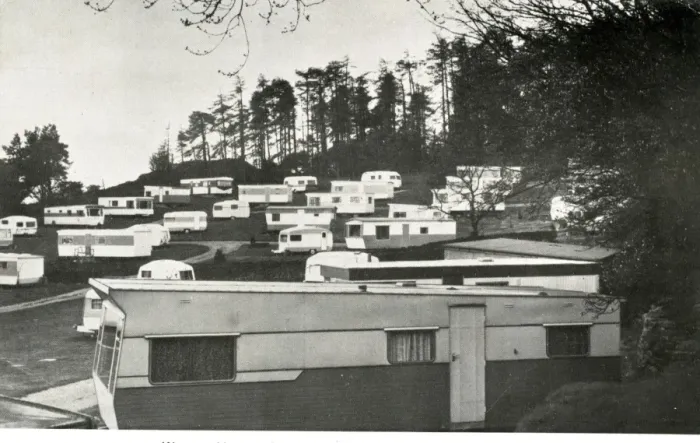 Framed Print : Early Caravan Park Framed Print : Early Caravan Park