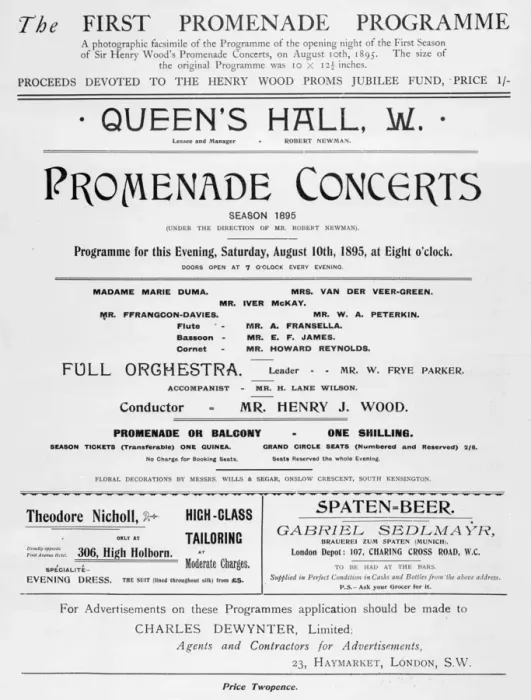 Framed Print : An early cover for The Proms