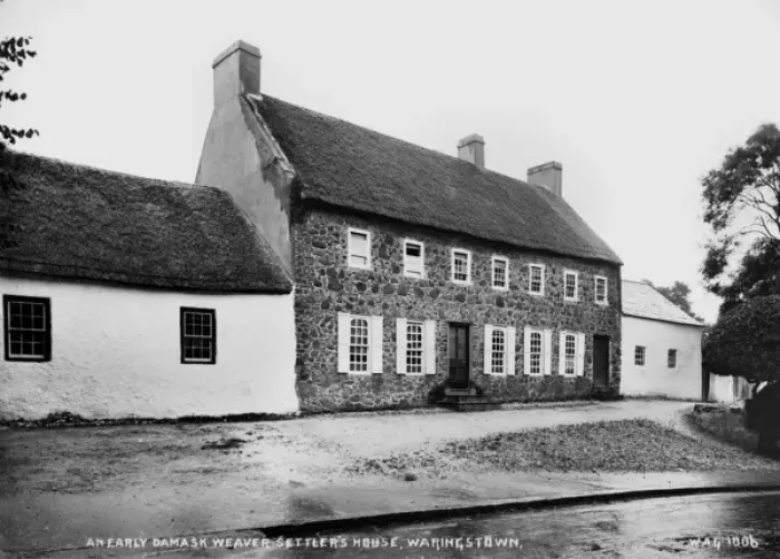 Framed Print : An Early Damask Weaver Settlers House, Waringstown Framed Print : An Early Damask Weaver Settlers House, Waringstown