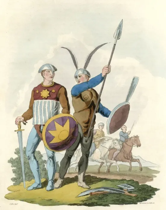 Framed Print : Early Danish Warriors Framed Print : Early Danish Warriors