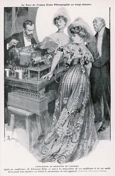 Early fax technology in Paris, France