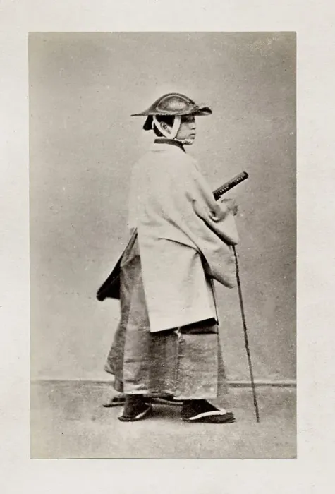 Framed Print : Early Japanese portrait: samurai Framed Print : Early Japanese portrait: samurai