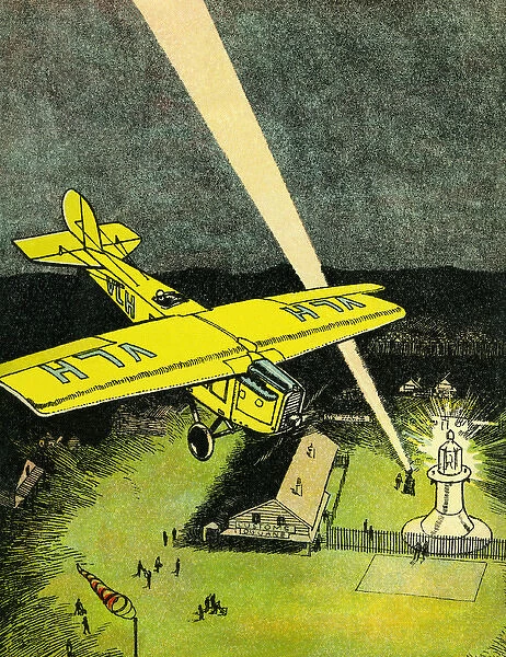 Early monoplane landing