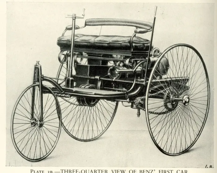 Framed Print : Early Motor Cars - Benzs First Car Framed Print : Early Motor Cars - Benzs First Car