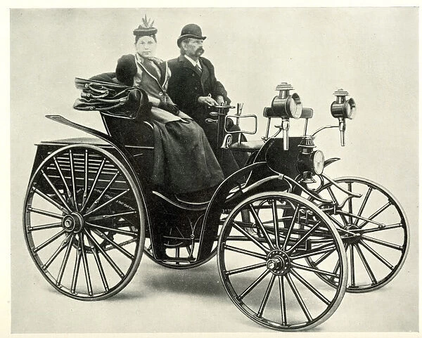 Early Motor Cars - Karl Benz and his wife