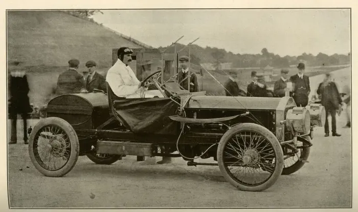Framed Print : Early Motor Racing - Edge at Brooklands Framed Print : Early Motor Racing - Edge at Brooklands