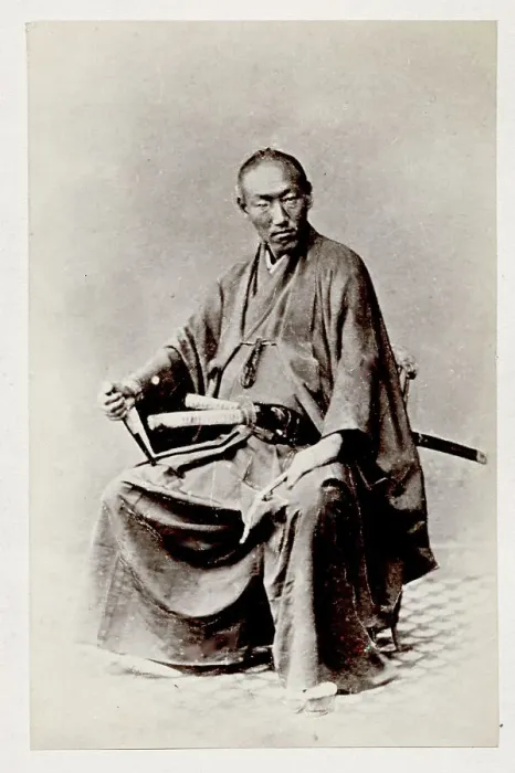 Framed Print : Early portrait - Japanese samurai Framed Print : Early portrait - Japanese samurai
