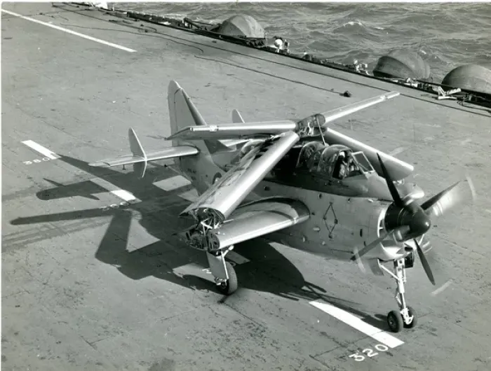 Framed Print : An early production Fairey Gannet AS1, probably WN341, d? Framed Print : An early production Fairey Gannet AS1, probably WN341, d?