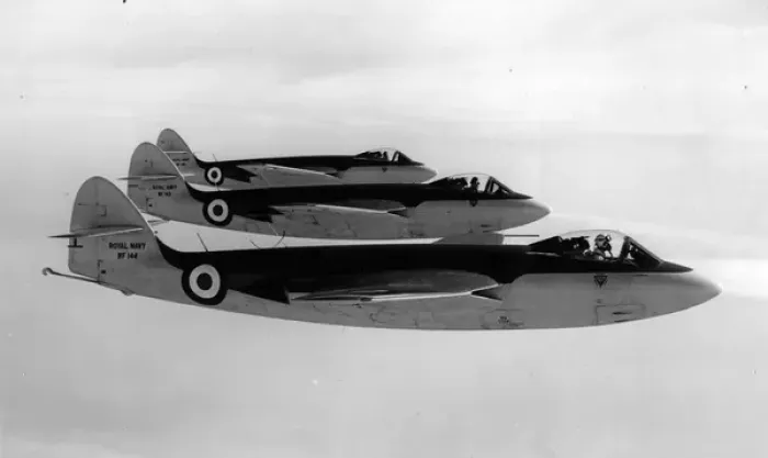 Framed Print : Three early production Hawker Sea Hawk Is Framed Print : Three early production Hawker Sea Hawk Is