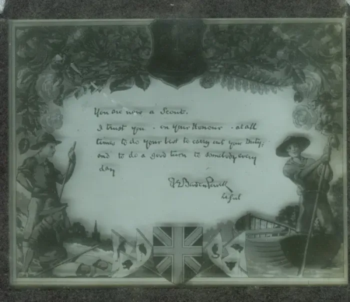Framed Print : Early scouting certificate Framed Print : Early scouting certificate