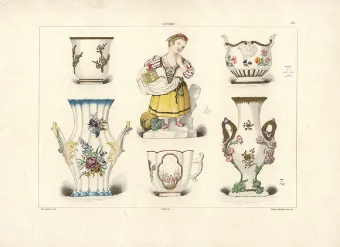 Framed Print : Early Sevres ware Framed Print : Early Sevres ware