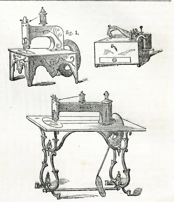 Framed Print : An early sewing machine Framed Print : An early sewing machine