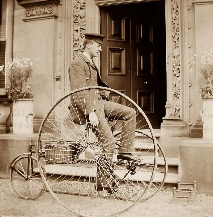 Framed Print : Early tricycle Victorian period Framed Print : Early tricycle Victorian period