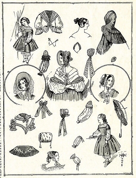 Early Victorian womens fashions