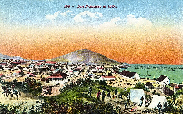 Early view of San Francisco, California, USA