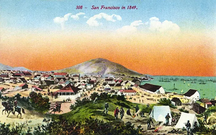 Framed Print : Early view of San Francisco, California, USA Framed Print : Early view of San Francisco, California, USA
