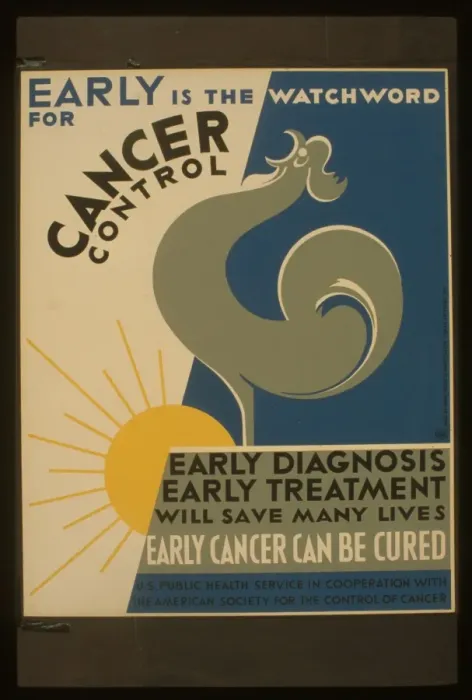 Framed Print : Early is the watchword for cancer control Early diagnosis, e Framed Print : Early is the watchword for cancer control Early diagnosis, e