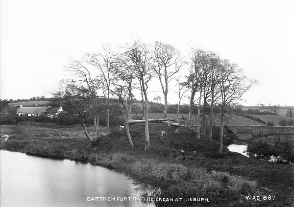 Earthen fort on the Lagan at Lisburn